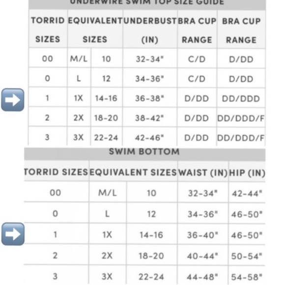 TORRID Heart Print 70s Style High Rise Coverage Tammy Bikini Beach Blue Size 1X - Picture 14 of 14